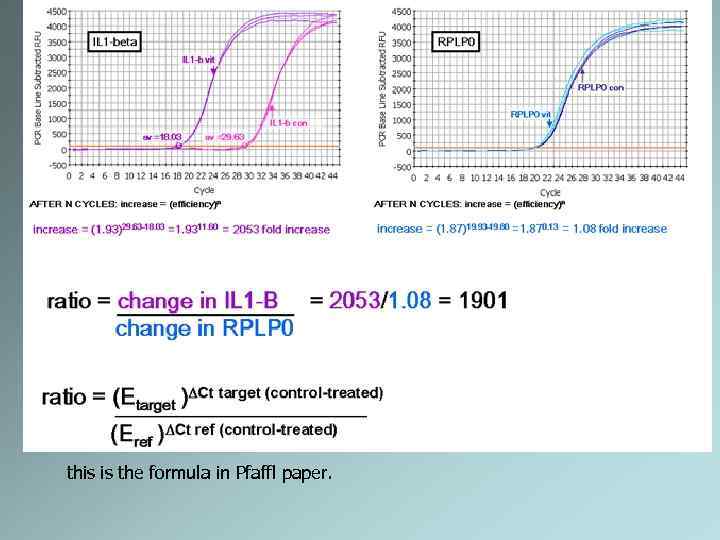 this is the formula in Pfaffl paper. 