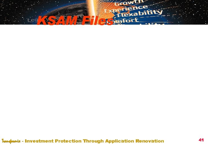 KSAM Files Transformix - Investment Protection Through Application Renovation 41 