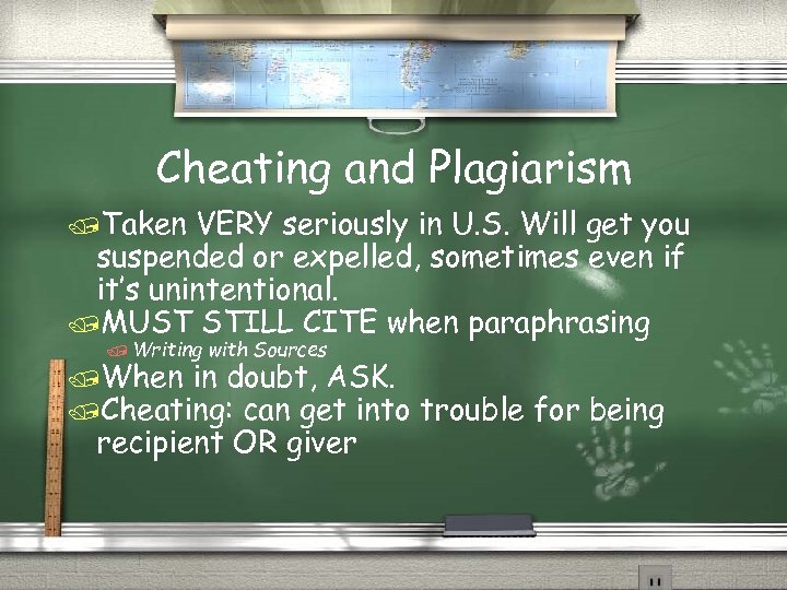 Cheating and Plagiarism /Taken VERY seriously in U. S. Will get you suspended or