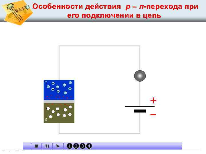 Особенности действия р – п-перехода при его подключении в цепь 