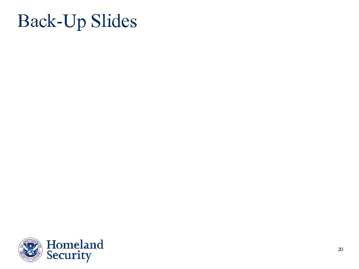 Back-Up Slides 20 