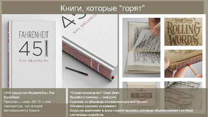 Книги, которые “горят” « 451 градус по Фаренгейту» Рэя Брэдбери Прочитал — сжег. 451