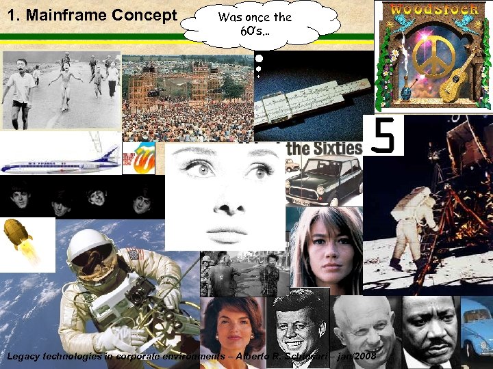 1. Mainframe Concept Was once the 60’s… Legacy technologies in corporate environments – Alberto