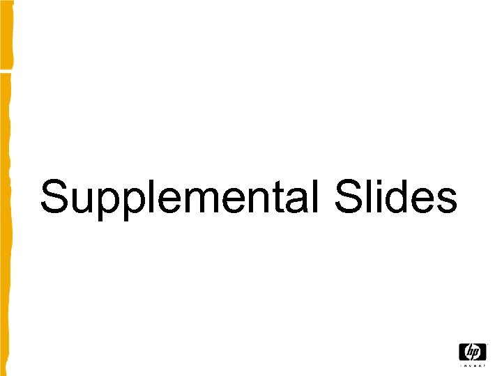 Supplemental Slides 