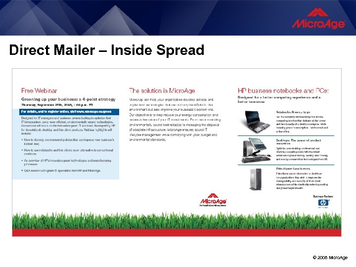 Direct Mailer – Inside Spread © 2008 Micro. Age 