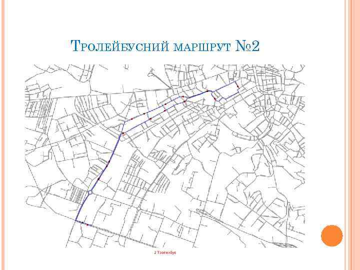 ТРОЛЕЙБУСНИЙ МАРШРУТ № 2 