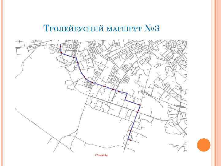 ТРОЛЕЙБУСНИЙ МАРШРУТ № 3 