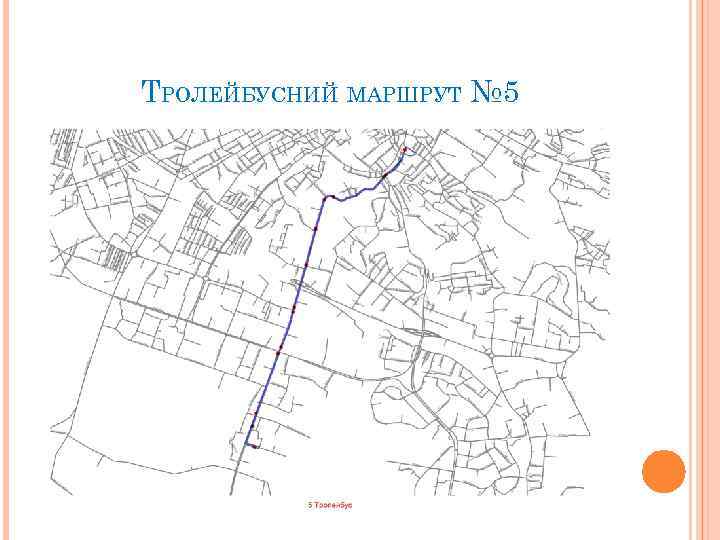 ТРОЛЕЙБУСНИЙ МАРШРУТ № 5 