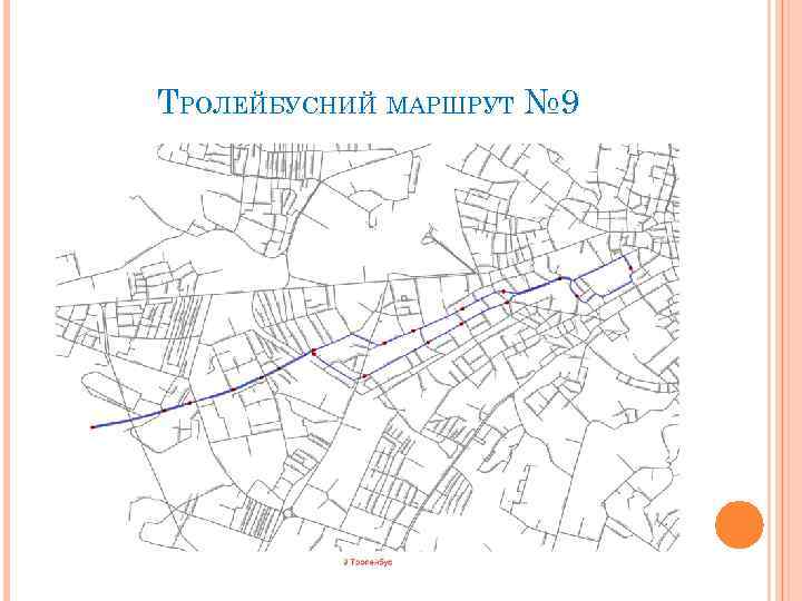 ТРОЛЕЙБУСНИЙ МАРШРУТ № 9 