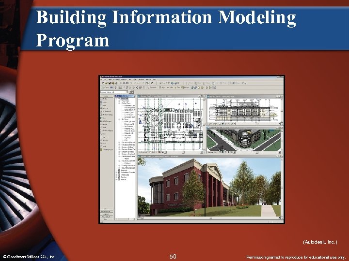 Building Information Modeling Program (Autodesk, Inc. ) © Goodheart-Willcox Co. , Inc. 50 Permission