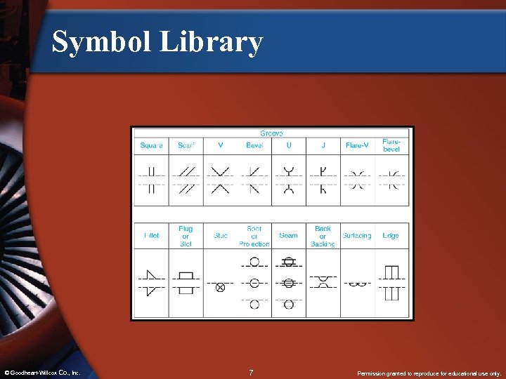 Symbol Library © Goodheart-Willcox Co. , Inc. 7 Permission granted to reproduce for educational