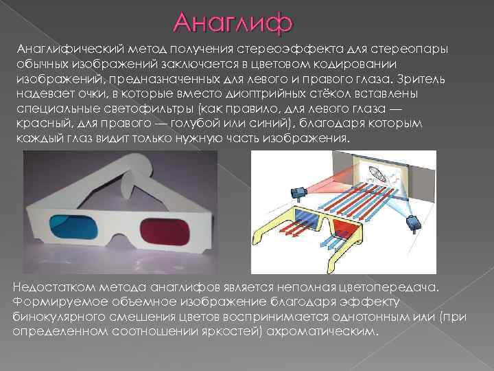 Методы получения 3д изображения