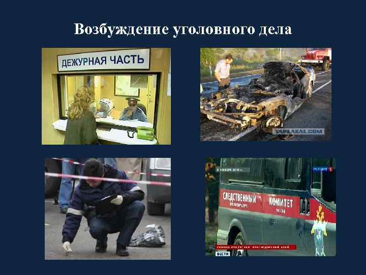 Возбуждение уголовного дела 