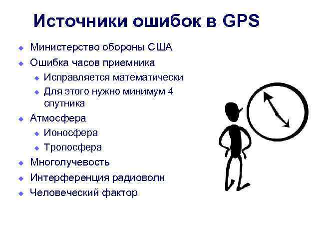 Надо минимум. Ошибка GPS. Источники ошибок в программе. Каковы источники ошибок GPS?. Основные источники ошибок спутниковых наблюдений.