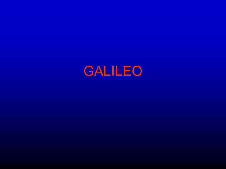 GALILEO 