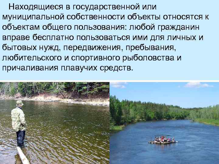 Находящиеся в государственной или муниципальной собственности объекты относятся к объектам общего пользования: любой гражданин