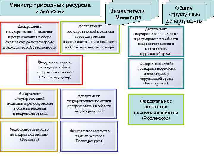 Схема структуры министерства природных ресурсов и экологии рф