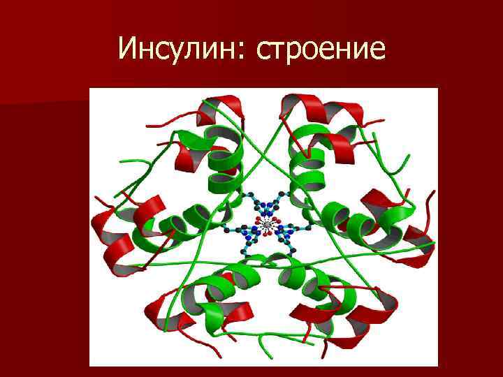 Инсулин: строение 