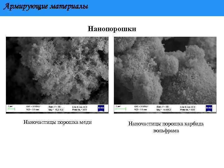 Армирующие материалы Нанопорошки Наночастицы порошка меди Наночастицы порошка карбида вольфрама 