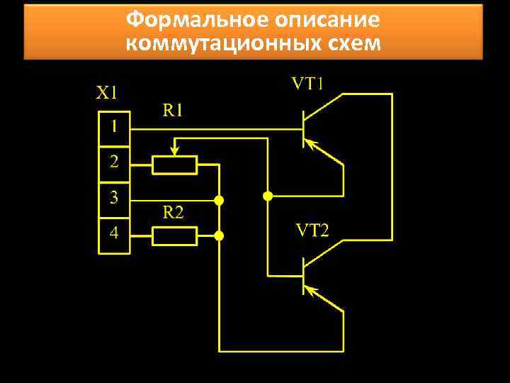 Формальное описание коммутационных схем 