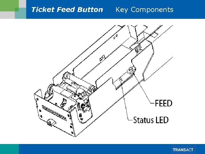 Ticket Feed Button Key Components 