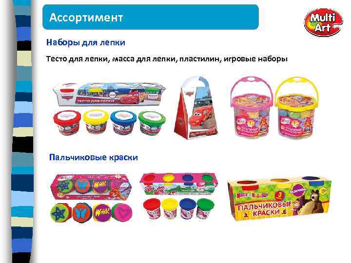 Ассортимент Наборы для лепки Тесто для лепки, масса для лепки, пластилин, игровые наборы Пальчиковые