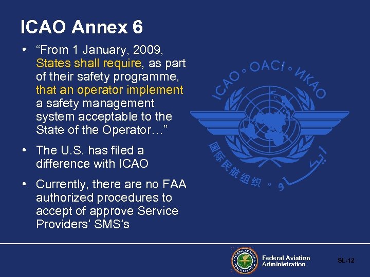 Икао это. ИКАО. Устав ИКАО. ICAO Annex 6.