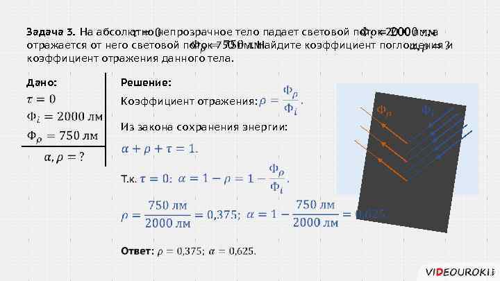 Отношение светового потока падающего на единичный. Задачи на световой поток. Задачи на освещенность. Задачи на законы освещенности. Падающий световой поток задачи.