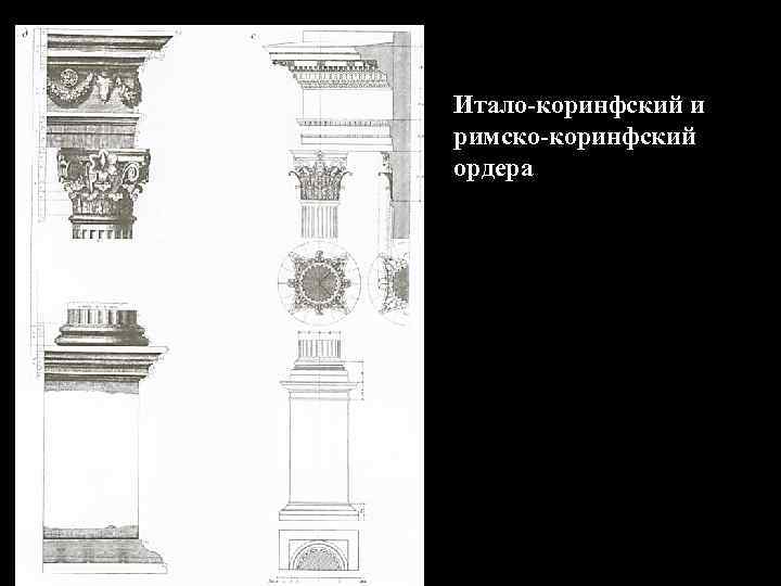 Итало-коринфский и римско-коринфский ордера 