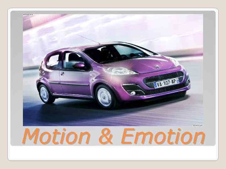 Motion & Emotion 