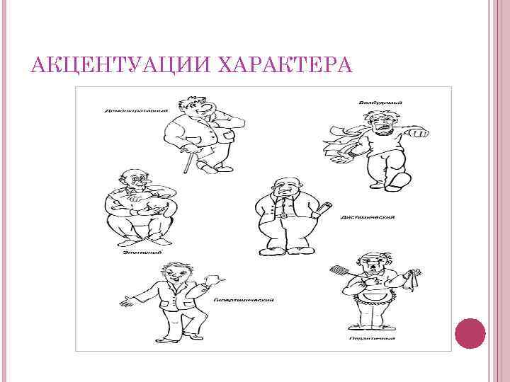 АКЦЕНТУАЦИИ ХАРАКТЕРА 