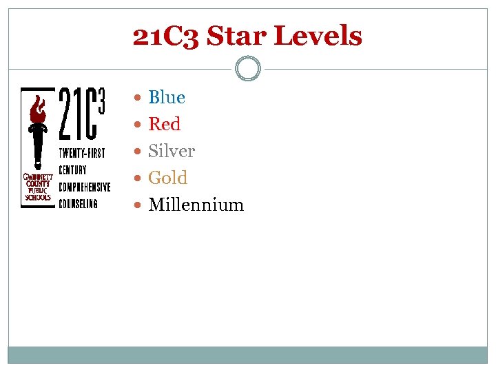 21 C 3 Star Levels Blue Red Silver Gold Millennium 