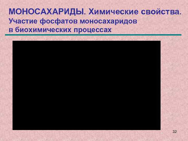 МОНОСАХАРИДЫ. Химические свойства. Участие фосфатов моносахаридов в биохимических процессах 32 