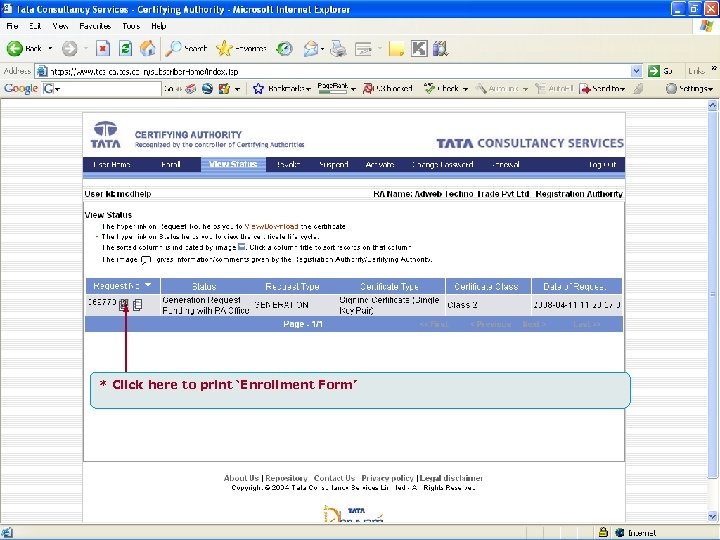 * Click here to print ‘Enrollment Form’ 