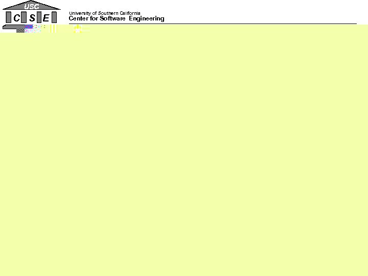 USC C S E University of Southern California Center for Software Engineering Acknowledgments: USC-CSE