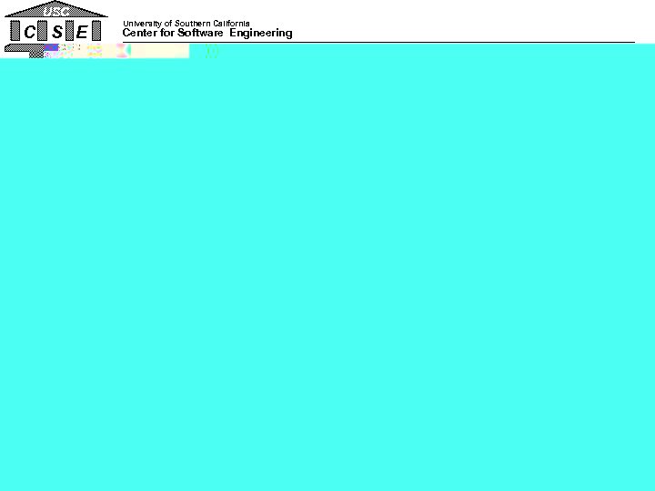 USC C S E University of Southern California Center for Software Engineering VBSE Experience