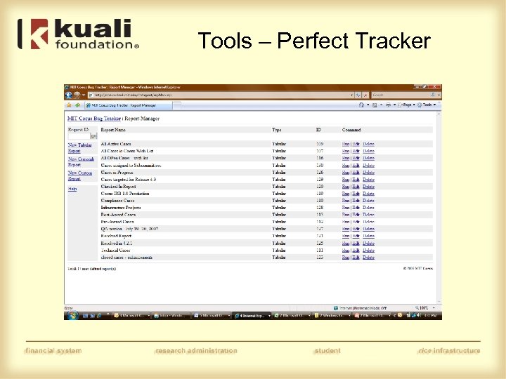 Tools – Perfect Tracker 
