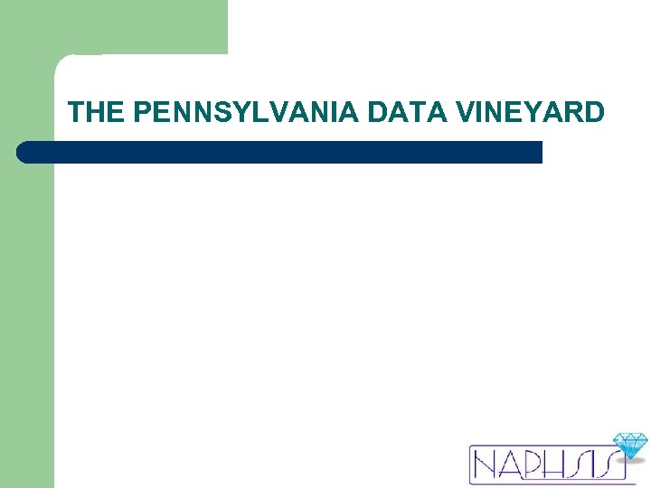 THE PENNSYLVANIA DATA VINEYARD 