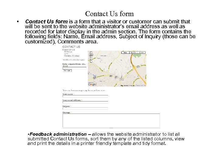 Contact Us form • Contact Us form is a form that a visitor or