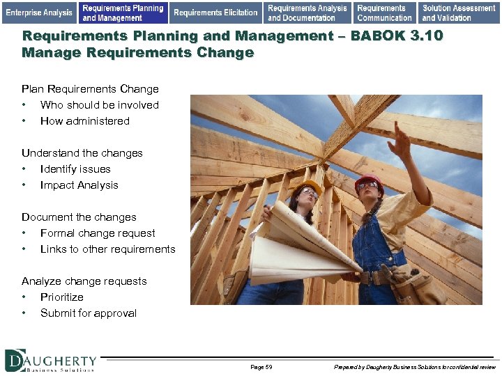 Requirements Planning and Management – BABOK 3. 10 Manage Requirements Change Plan Requirements Change