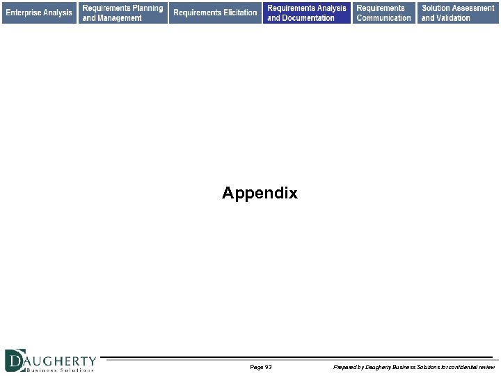 Appendix Page 93 Prepared by Daugherty Business Solutions for confidential review 