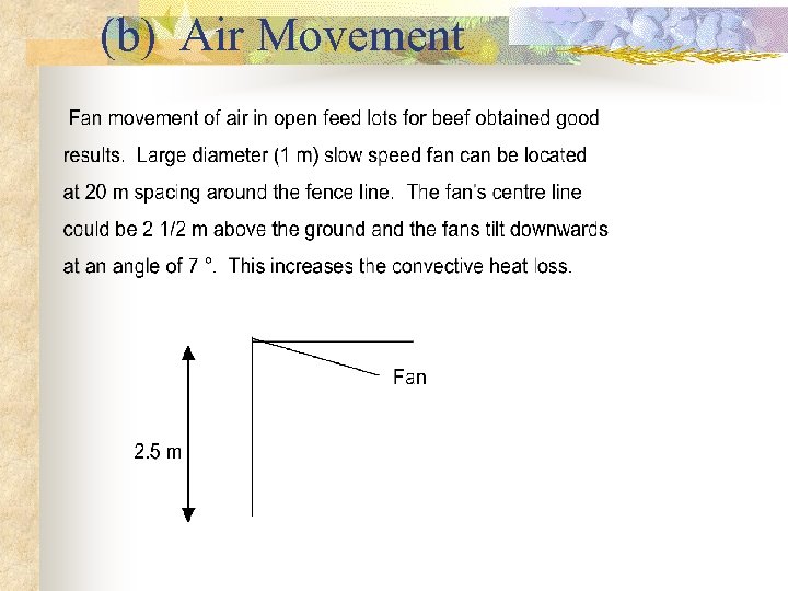 (b) Air Movement 