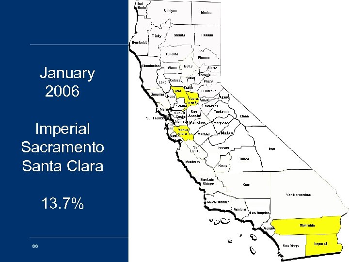 January 2006 Imperial Sacramento Santa Clara 13. 7% 66 EDRS OVERVIEW 