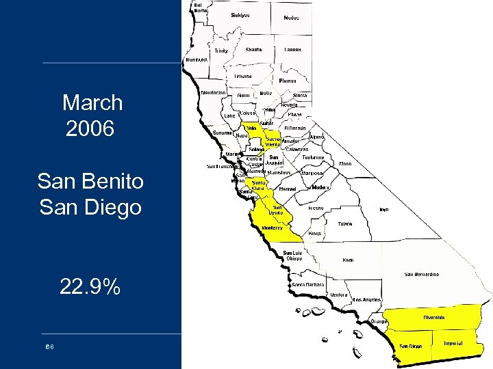 March 2006 San Benito San Diego 22. 9% 68 EDRS OVERVIEW 