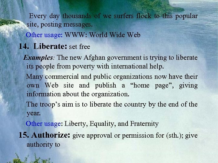  Every day thousands of we surfers flock to this popular site, posting messages.