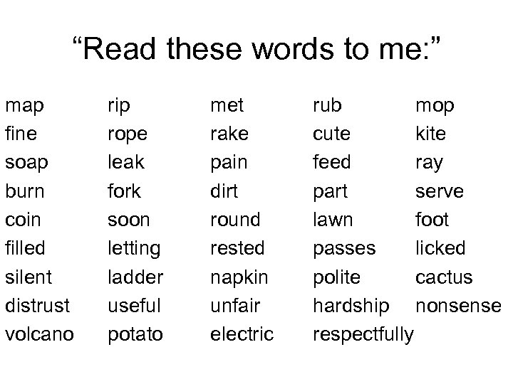 “Read these words to me: ” map fine soap burn coin filled silent distrust