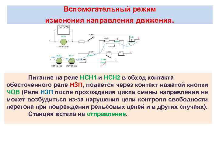 Как осуществляется смена приборов схемы смены направления