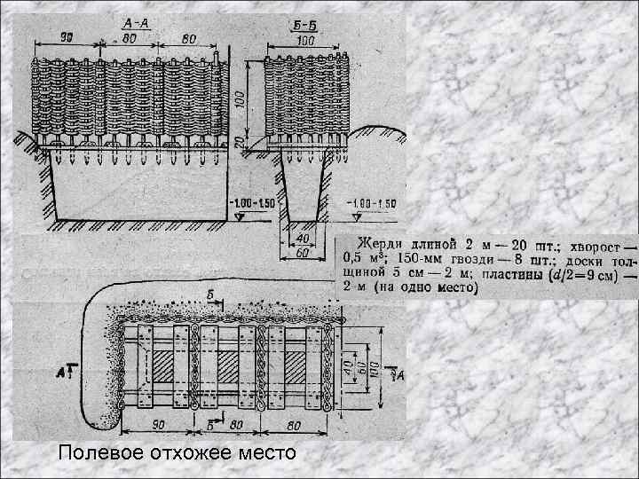 Полевое отхожее место 