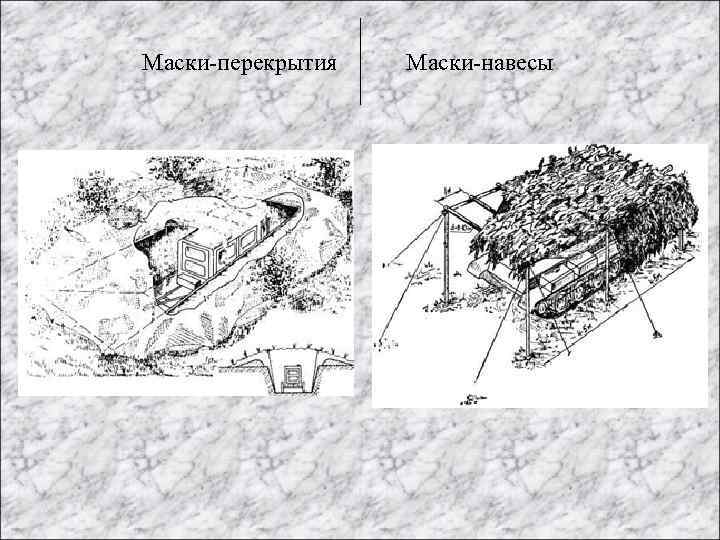 Маски-перекрытия Маски-навесы 