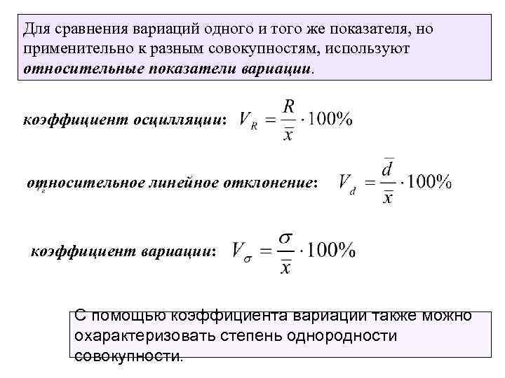 Коэффициент вариабельности по обоим проектам